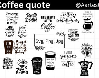 Coffee Quotes svg, Caffeine Queen, Coffee Lovers, Coffee Obsessed, Mug Svg, Coffee mug, Cut File Cricut, Coffee SVG Bundle, Funny Coffee SVG