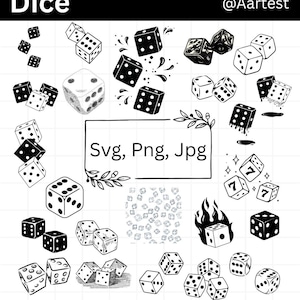 Würfel-Svg, Glücksspiel-Svg, Würfel-Clipart, Schnittdatei, Cricut, Würfel-Vektorgrafik, Würfel-Sillhouette, Würfel-Svg-Bundles, Ludo-Würfel, PNG-Würfel, zwei Würfel,
