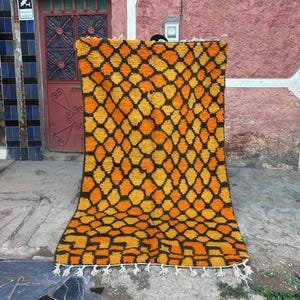 Gorgeous Morrocan Rug, Authentic Berber Rug, Bohemian Rug For Living Room, Handmade Colourful Rug, Large area rug, Hand knotted Wool rug