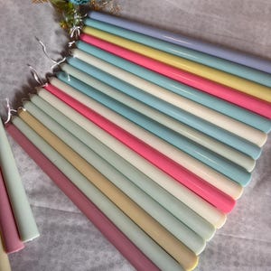 Box Of 6 25cm-10in 100% Soy Wax Taper Candle, Long Candle, Soy Wax Candle, Dinner Candle, Hand Made Candle, Wedding Candle