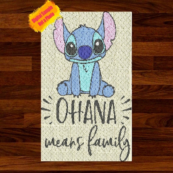 ＯＨＡＮＡ Paladone Disney Stitch Ohana Neon LED Light, 15cm x 30cm