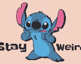 Stitch Stay Weird C2C / SC / Graph Instructions