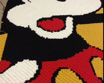 C2C or SC Worried Mickey Mouse Pattern