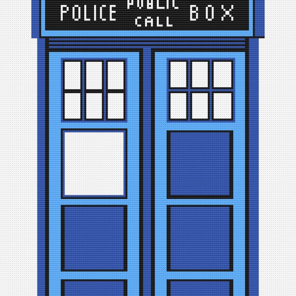 Tardis Phone Booth Dr Who - C2C / SC / Graph Instructions