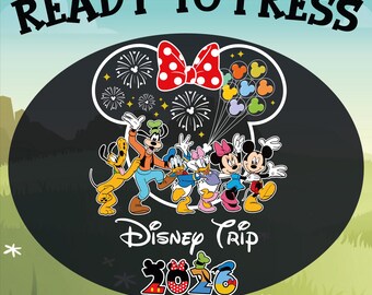 Mickey Friends Disney Trip 2026 DTF Transfer: Ready to Press