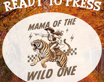 Mama Of The Wilde One Ready To Press, Western Mama Dtf, Tiger Rider Mom Design, Checkered Mama Dtf, Funny Mom Dtf Transfer, Mother's Day Dtf