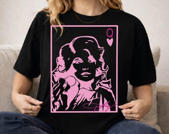 Dolly Parton Dtf Transfer, Black and White Country Music Iron On, I'll Always Love You Ready To Press