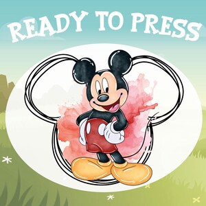 Disney Mickey Mouse To Press, Disney Mickey Minie Dtf Transfer, Disneyworld Family Trip Transfer, Disneyland Vacation Heat Press, Disney Dtf
