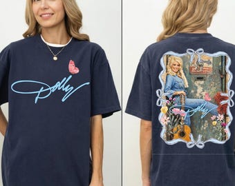 Dolly Parton Dtf Transfer, Black and White Country Music Iron On, Western Cowgirl Ready To Press