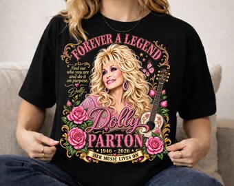 Dolly Parton Dtf Transfer, Black and White Country Music Iron On, Western Cowgirl Ready To Press