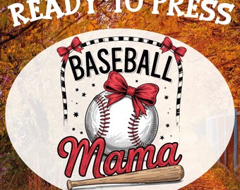 Checkered Coquette Baseball Mama DTF Transfer: Retro Game Day Design