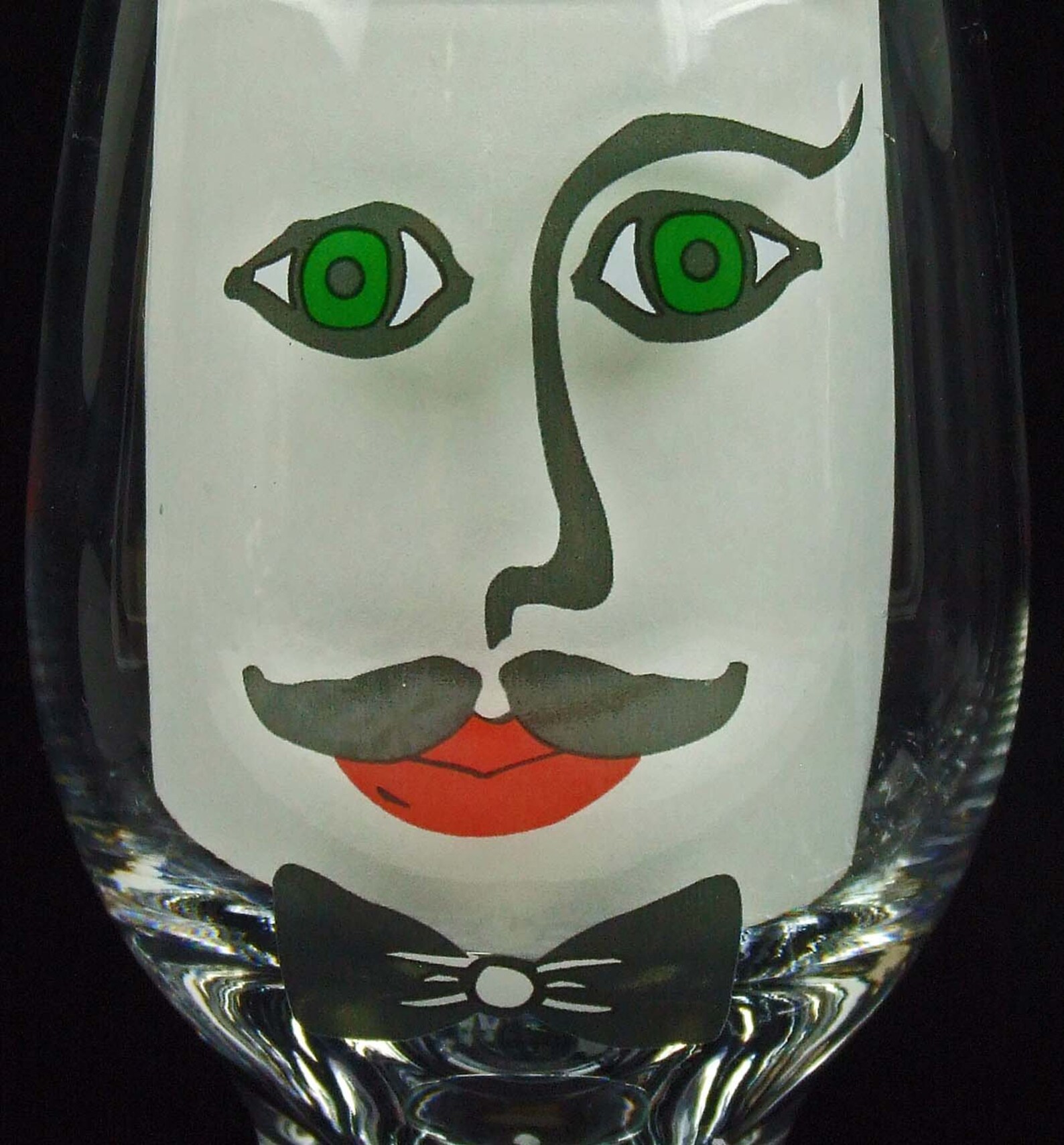 Vintage Drinking Beer Glasses Tumblers With Modern Abstract Etsy