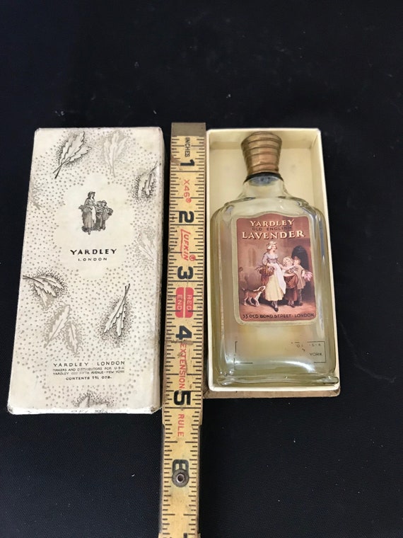 Vintage 1950s Yardley Old English Lavender Perfume Gl… Gem