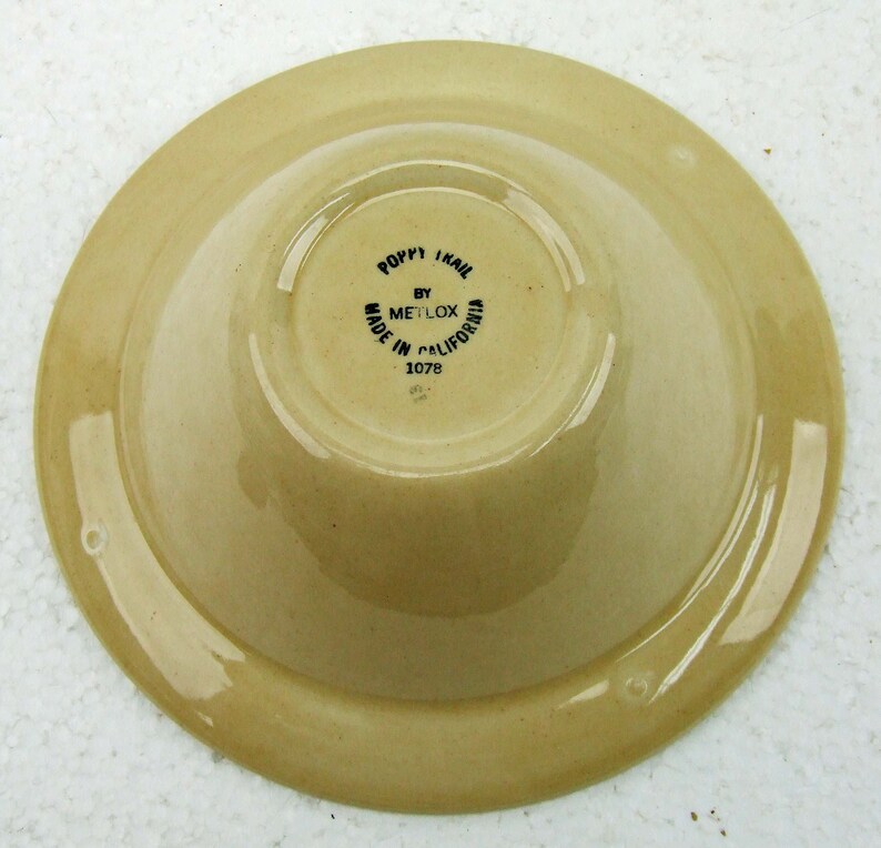 Vintage Metlox California Pottery Deep Vegetable Dish Bowl Etsy