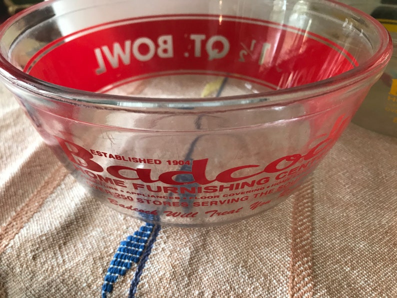 Two Vintage Anchor Hocking Fire King Glass Promotional Mixing Etsy