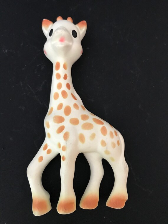 rubber giraffe baby toy