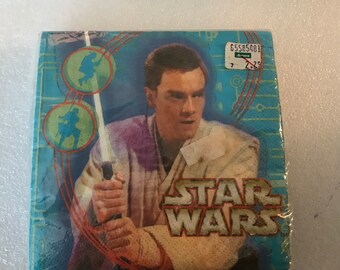 Set of 16 Vintage Star Wars Paper Party Napkins Licensed to Hallmark Napkin Collector Birthday Party