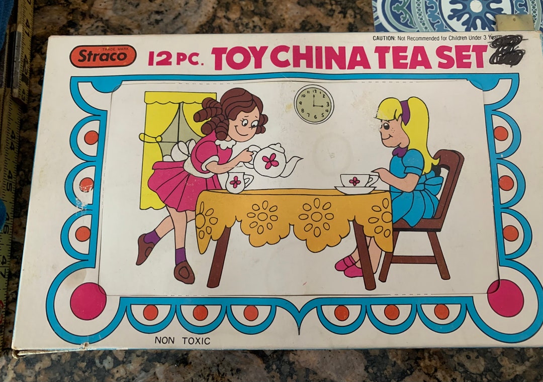 Vintage New Old Stock NOS Childs China Tea Set Made in Japan Etsy