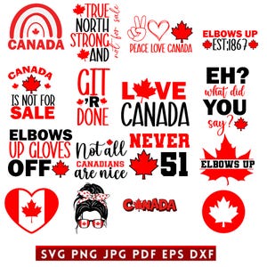 Canada Pride SVG: Canadian Flag Maple Leaf Design (Digital Download)