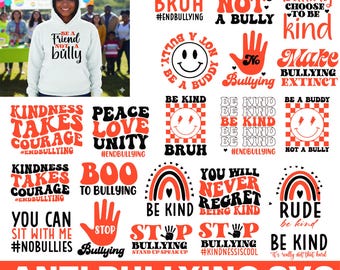 Be Kind SVG: Anti Bullying Shirt Design (Digital Files)