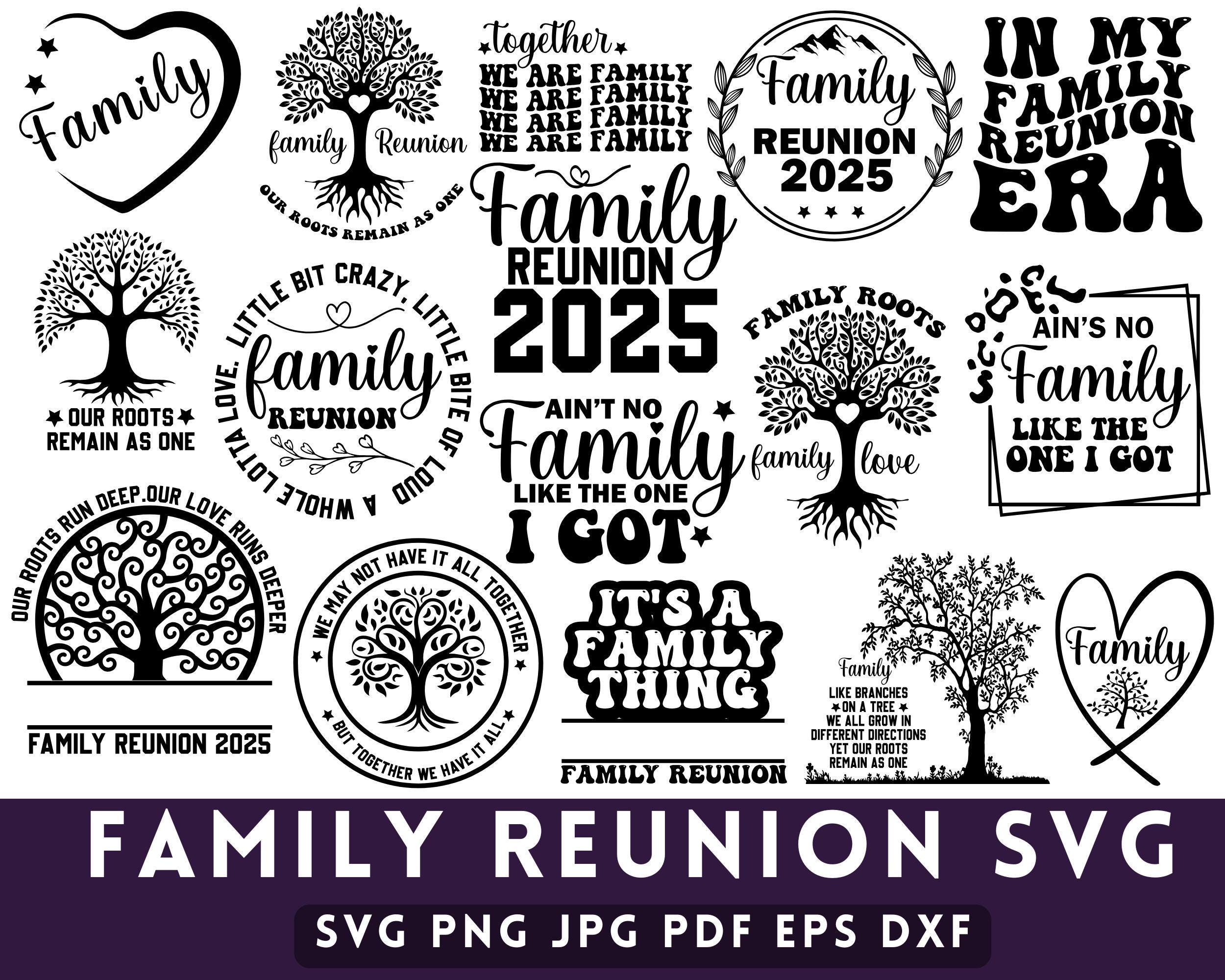 Family Reunion SVG Bundle: Vacation Shirt Designs (digital Cut Files ...