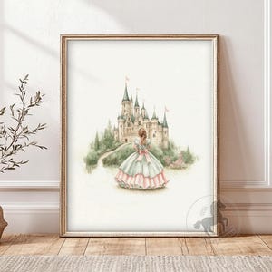 Princess Castle Nursery Art: Fairytale Story Print (Digital Download)