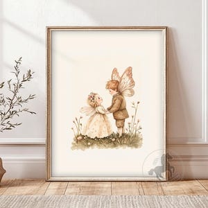 Fairy Tale Nursery Print: Woodland Fairy Friends Poster (Digital Download)