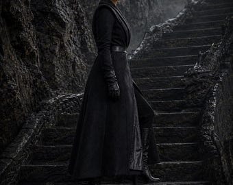 Rhaenyra Targaryen Wool Coat: House of the Dragon Cosplay Winter Outerwear