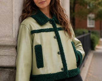 Mika Abdalla Leather Jacket, Off Campus Briar U Hockey Romance Apparel