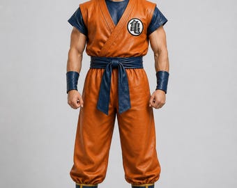Handmade Goku Cosplay Costume: Dragon Ball Z Warrior Outfit (Halloween, Anime)