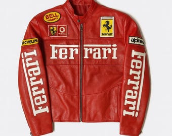 Vintage 1990s Ferrari Formula 1 Racing Zip Up Windbreaker