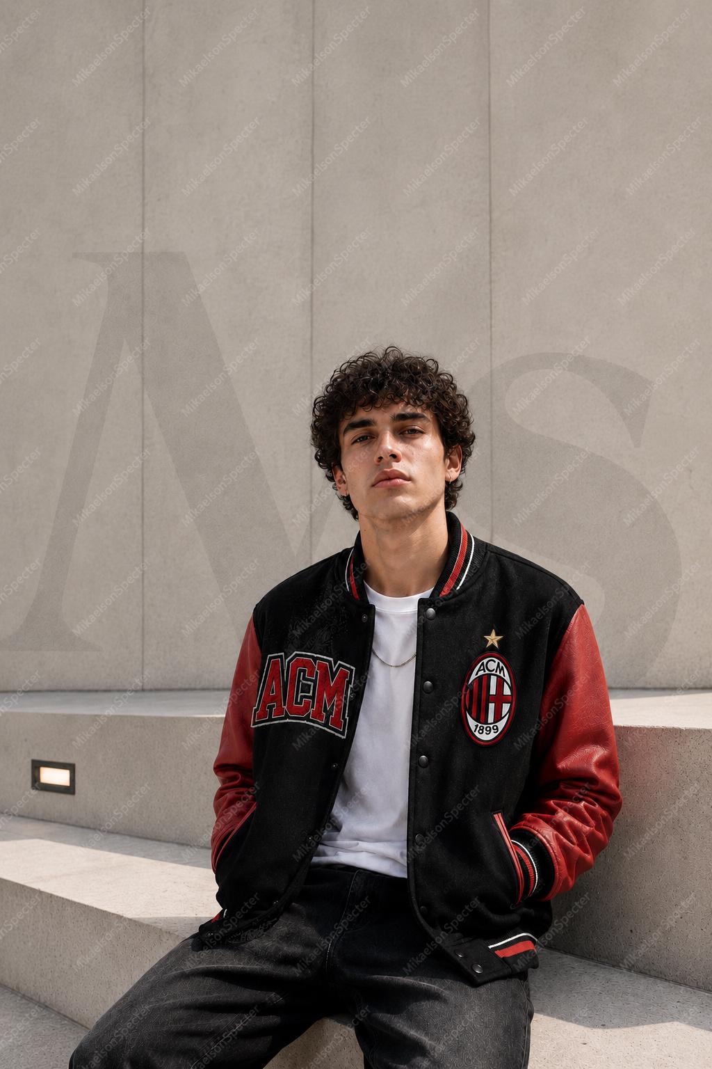 Ac milan varsity jacket - Etsy 日本