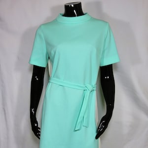 SALE!! Aqua Polyester Shift Dress Mr Jack Dallas