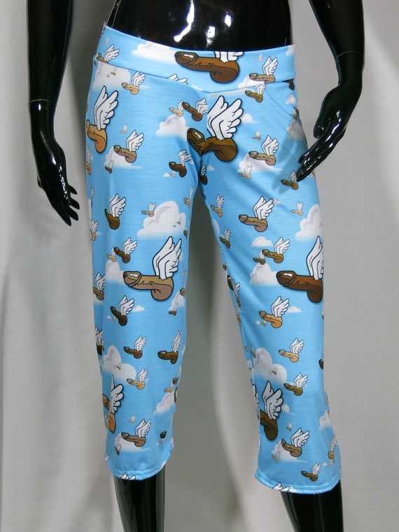 Flying Fascinii Winged Penis Pajama Pants | Etsy