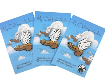 Flying Fascinii for Good Luck Enamel Pin!