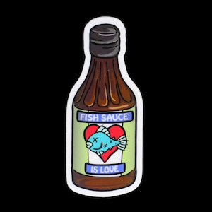 Fish Sauce is Love Die Cut Sticker