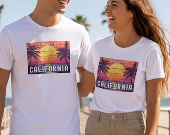 Kalifornien Vibe T-Shirt, Vintage Kalifornien T-Shirt, amerikanische Bademode, kalifornisches Hemd, Vintage Retro Kalifornien Hemd, Studenten Geschenke
