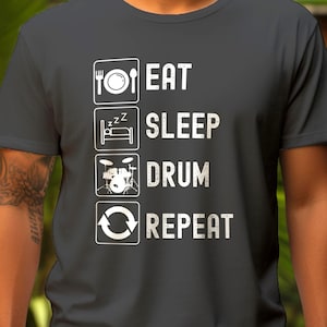 Drummer Tshirt, Funny Drummer Gift T-Shirt, Percussion Musician Shirt, Drumline Band Tee, gift for teen music fan, teen drummer gift tshirt