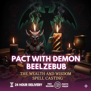 PACTO CON el demonio Belcebú: Hechizo de riqueza y sabiduría / ¡Hazte rico! / ¡Lectura psíquica incluida!