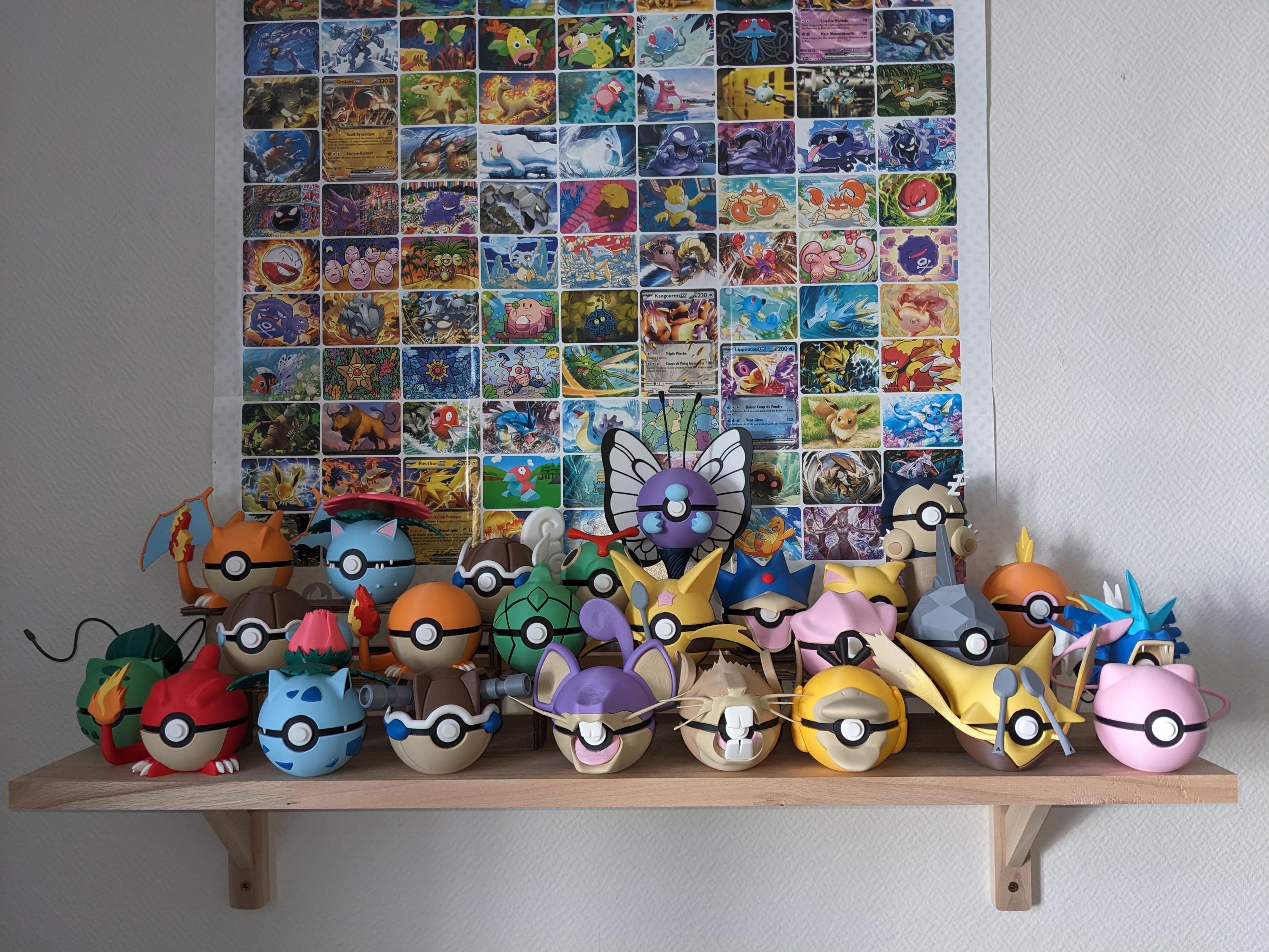 Pokeball, 3D, Print, Pokémon, PLA, Printing, 3D Printing, Poké
