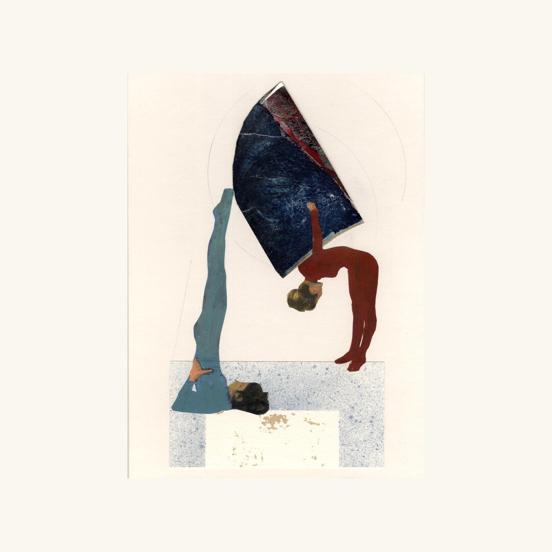 Original Analog Collage: Contemporary Mixed Media, Abstract Collage ...