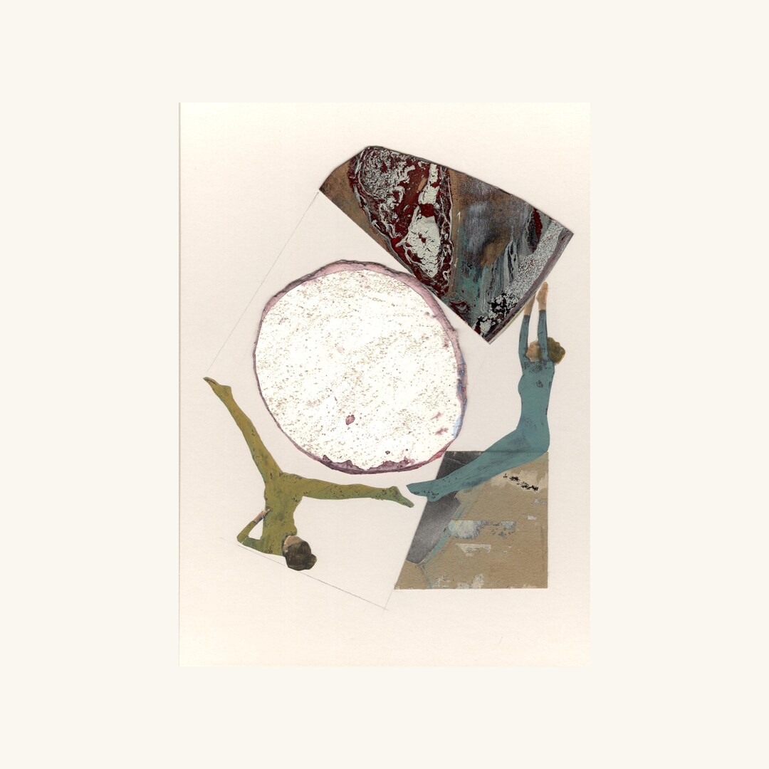 Original Analog Collage: Contemporary Mixed Media, Abstract Collage ...