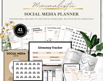 Social Media Planner, Content Planner, Instagram Planner, Marketing Planner, Content Calendar, Business Planner PDF