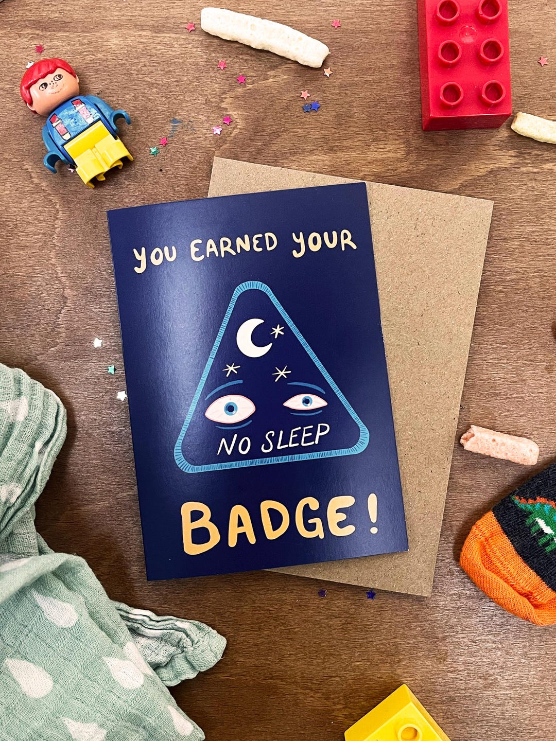 No Sleep Badge Card / Inspired by Hey Duggee / New Parent Card - Etsy