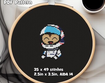 Williams Formula Chibi PDF Cross Stitch Pattern, 35w x 49h