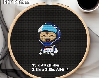 Racing Bulls (RB) Formula Chibi PDF Cross Stitch Pattern, 35w x 49h