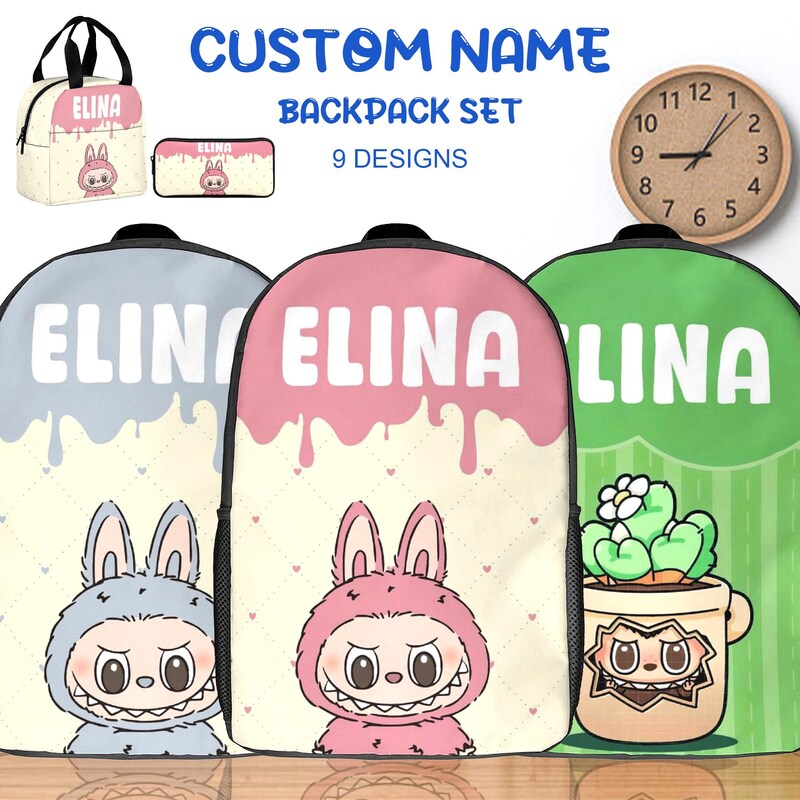 Labubu Bookbag - Etsy