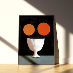 Stampa artistica da parete minimalista moderna di metà secolo, poster grafico astratto, stampa artistica da parete MCM estetica per un arredamento moderno e scandinavo.