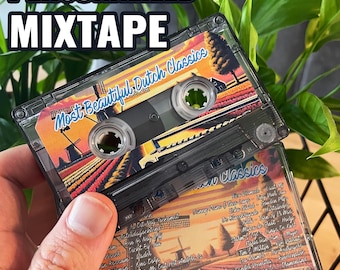 Custom Mixtape on Cassette – Personalized Playlist, Brand New TDK-D Tapes, Unique J-Card & Label, Retro Gift or Music Gift. TYPE I Ferro