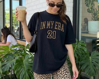 21st Birthday Shirt, Leopard Birthday Gift, Comfort Colors® In My Era 21 Tee